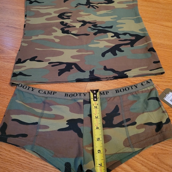 NWT Camo Booty Shorts and Cami Tank Top Set - Picture 8 of 10